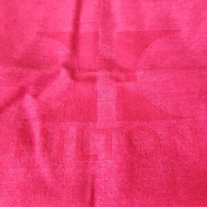 Vintage Hilton Hotel Red Table Napkin 20" x 20"